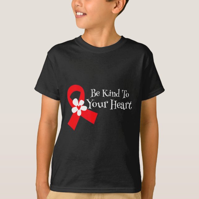 Camiseta Heart Disease Awareness Shirt Heart Health Month  (Frente)