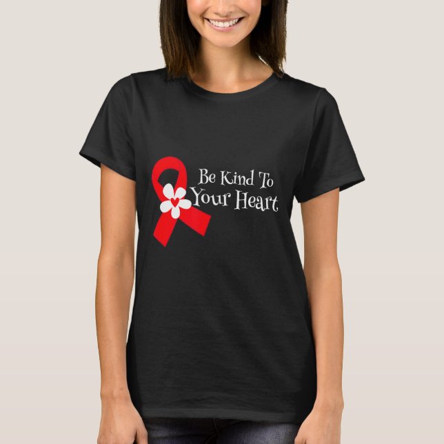 Camiseta Heart Disease Awareness Shirt Heart Health Month  (Frente)