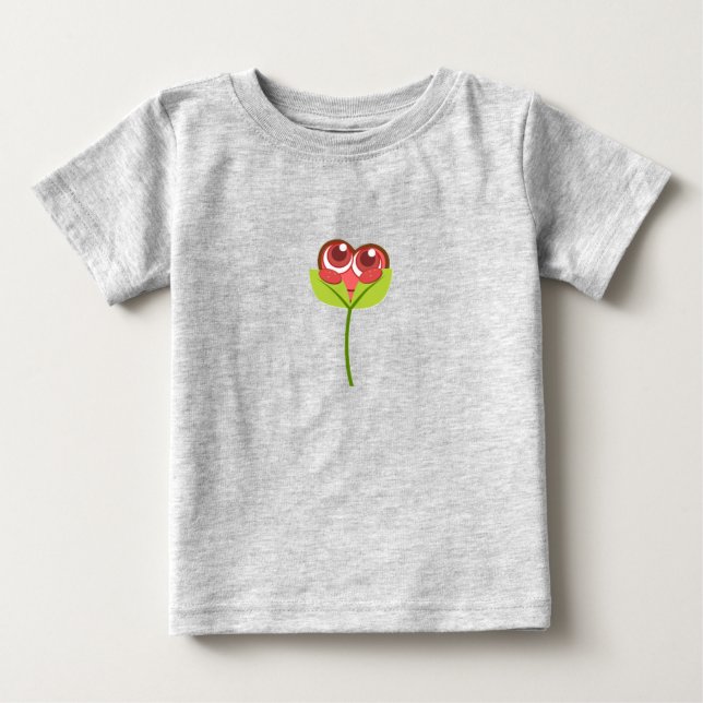 Camiseta heart flower (Frente)
