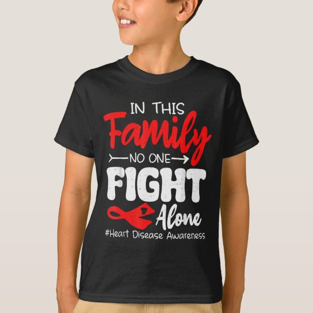 Camiseta Heart Health Heart Disease Awareness Chd Family Su (Frente)