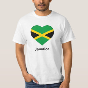 Camiseta Heart - Jamaica Flag