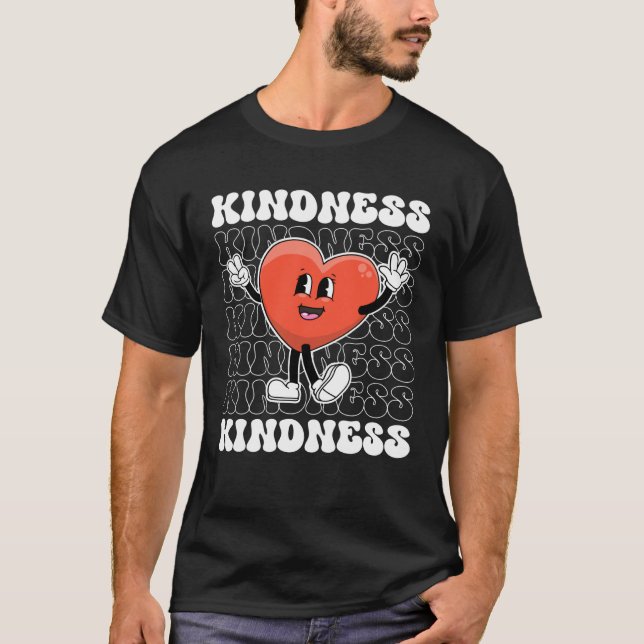 Camiseta Heart Kindness Squad Be Kind Teacher Unity Day Ant (Frente)