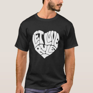 Camiseta Heart Let Love Rule Cantor Americano Lenny Essenti