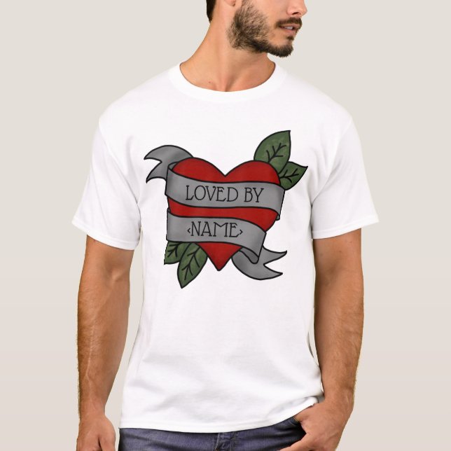 Camiseta "Heart Love Sash" (Frente)