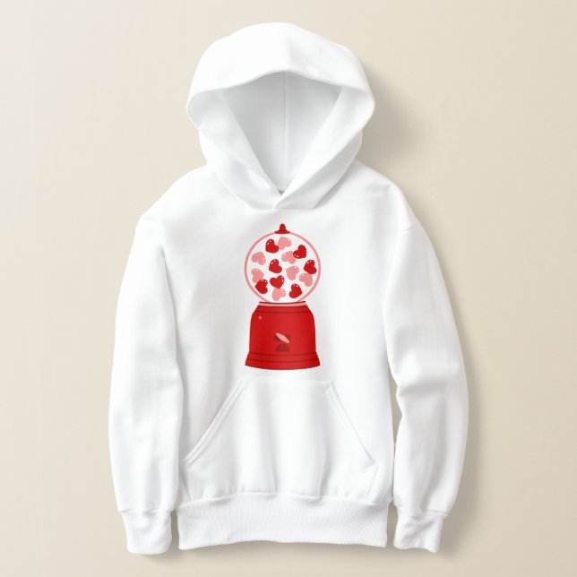 Camiseta heart love valentine gum machine gumballs (Postura )