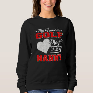 Camiseta Heart My Favorite Golf Player Me Chama de babá