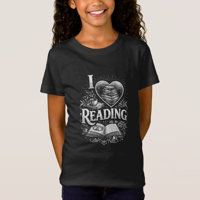 Camiseta Heart of a Book Lover (Frente)
