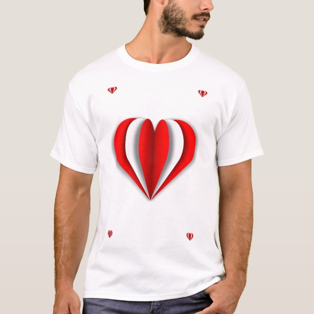 Camiseta Heart Origami (Frente)