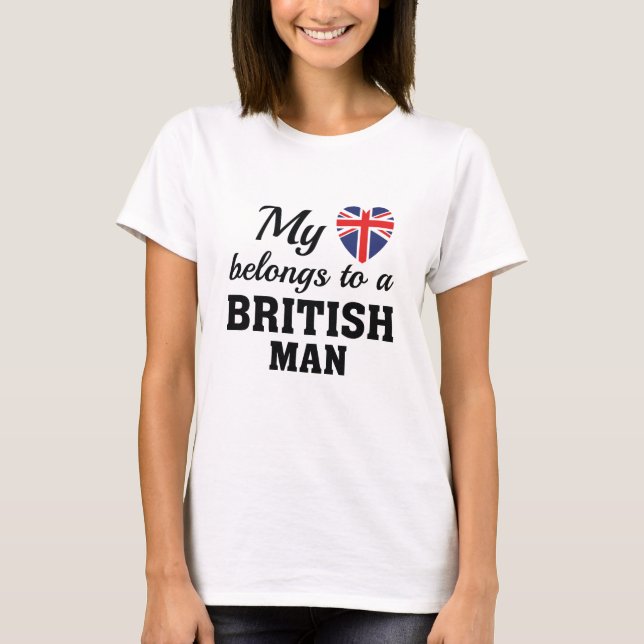 Camiseta Heart Pertence a British (Frente)