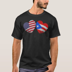 Camiseta Heart Puerto Rican Flag Patriotic Family