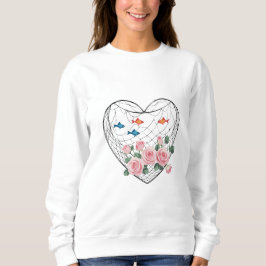 Camiseta Heart Roses Fishing Sweatshirt