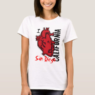Camiseta Heart San Diego California
