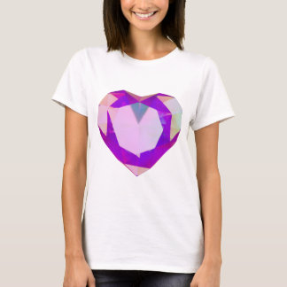 Camiseta Heart shaped diamond t shirt