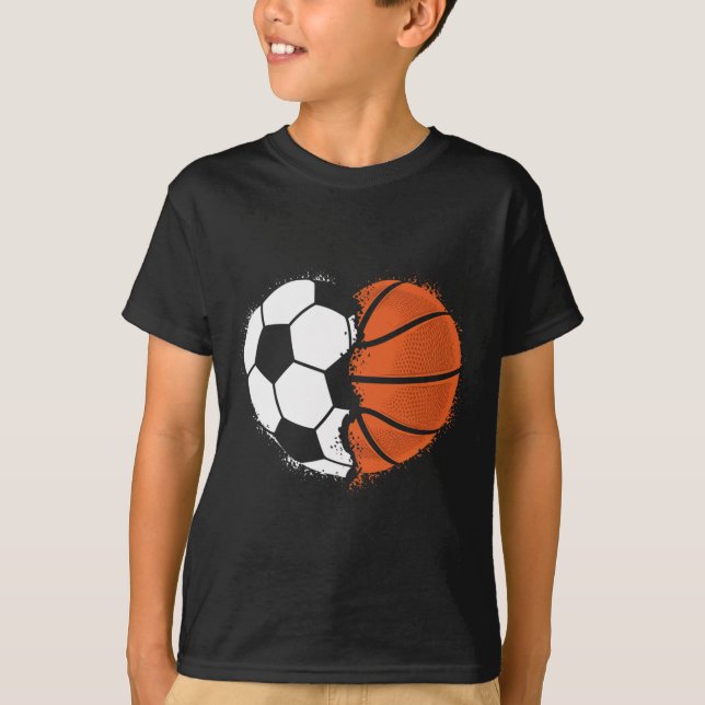 Camiseta Heart Sports Soccer Sketll Ll Lover Valentines Day (Frente)