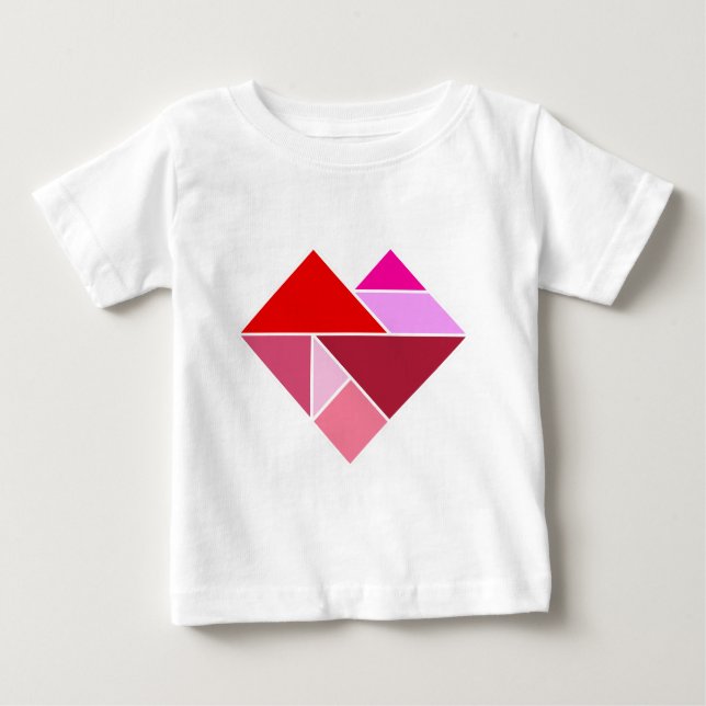 Camiseta Heart Tangram (Frente)