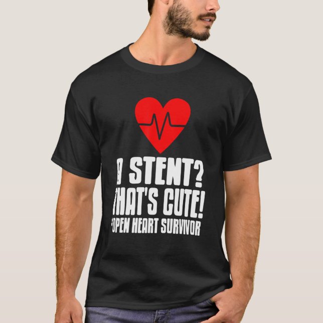 Camiseta Heart Transplan Survivor Design for Post Attack Re (Frente)