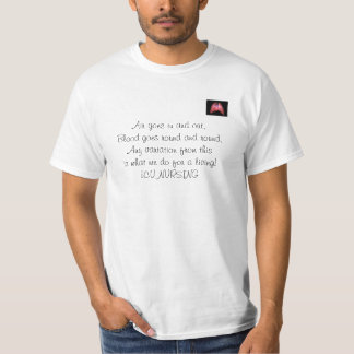 Camiseta HeartAndLungs, ar vai dentro e para fora, o sangue