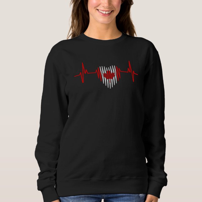 Camiseta Heartbeat Canadian Flag Canadá (Frente)
