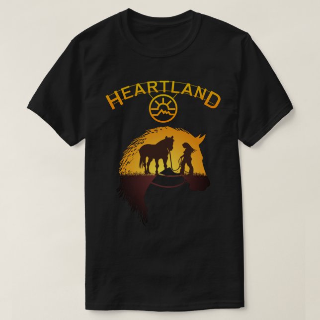 Camiseta Heartland, Heartland Ranch, Horse Lovers, Horse Ow (Frente do Design)