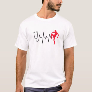 Camiseta Heartline Sport Muay Thai Boxing Martial Art Heart