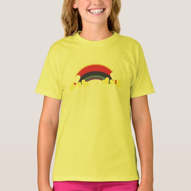 Camiseta Hearts Herzen Rainbow Color Regenbogenfarben (Frente)