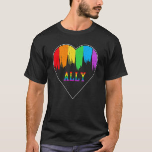 Camiseta Hearts Lgbt Igualdade Love Lgbtq Rainbow Flag Gay