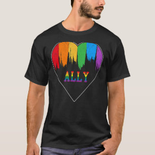 Camiseta Hearts Lgbt Igualdade Love Lgbtq Rainbow Flag Gay