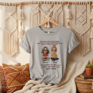 Camiseta Heartwarming Motherhood Mother Daughter Bond