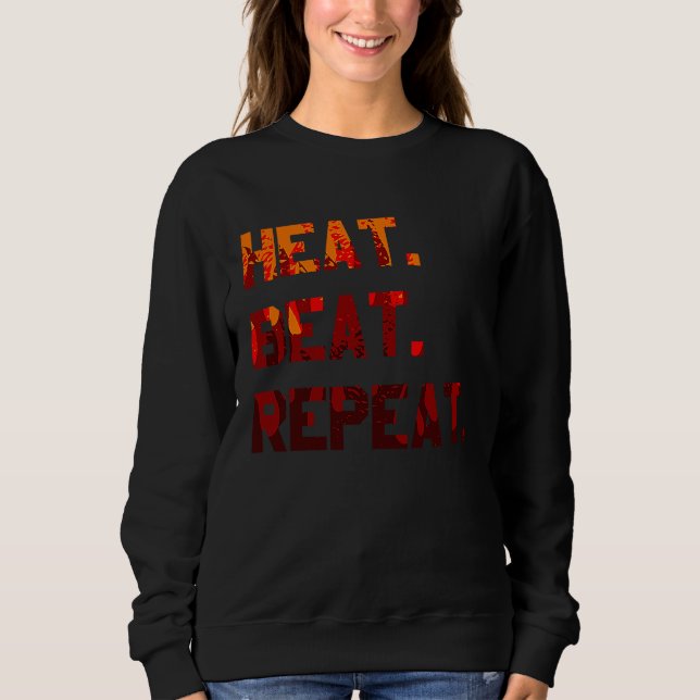 Camiseta Heat Beat Repeat Blacksmith Anvil Bladesmith Forge (Frente)