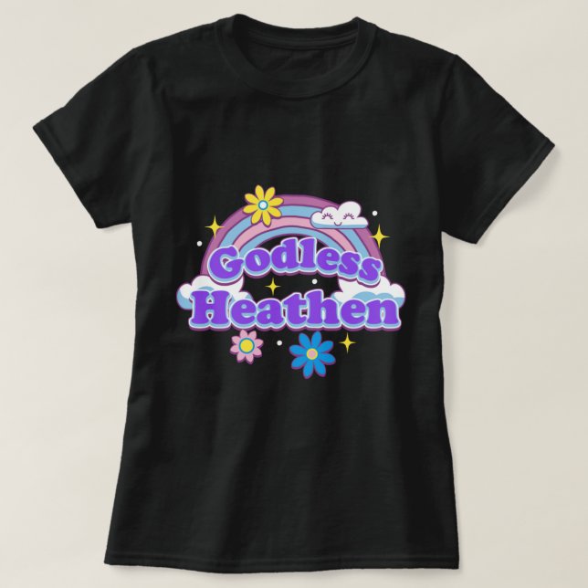 Camiseta Heat sem Deus 1 (Frente do Design)