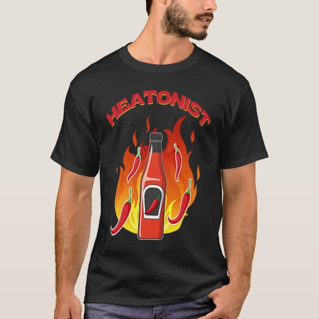 Camiseta Heatonist Habanero Sauce Foodie Spicy Hot Mexican  (Frente)