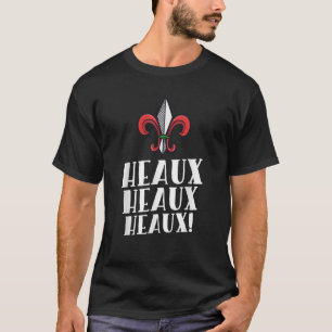 Camiseta Heaux Heaux Heaux Cajun Natal Louisiana Xmas N