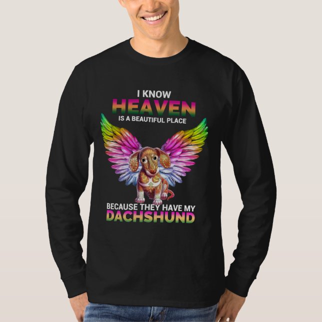 Camiseta Heaven Dachshund (Frente)