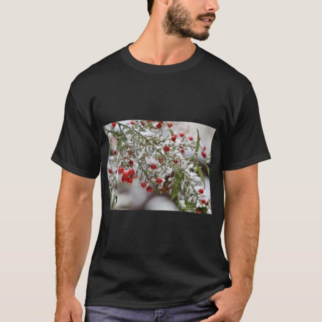 Camiseta Heavenly Bamboo Nature Art (Frente)