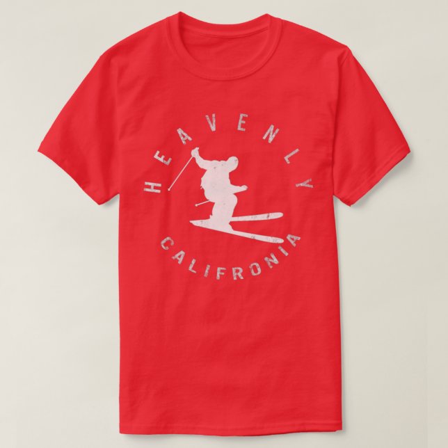 Camiseta Heavenly Mountain Ski Resort Skiing Gift (Frente do Design)