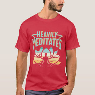 Camiseta Heavily Meditated Yoga Scoop friends