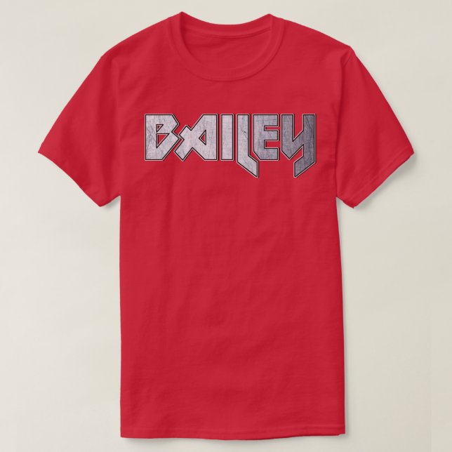 Camiseta Heavy metal Bailey (Frente do Design)