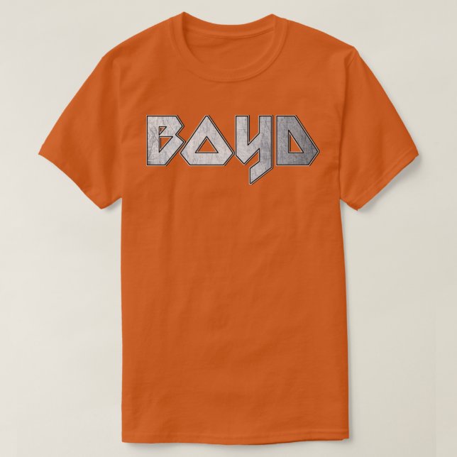 Camiseta Heavy metal Boyd (Frente do Design)