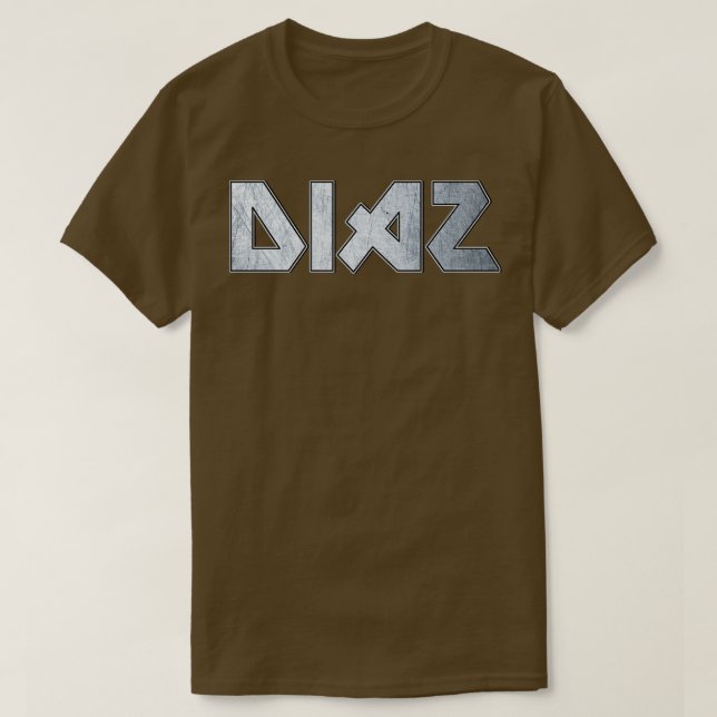 Camiseta Heavy metal Diaz (Frente do Design)