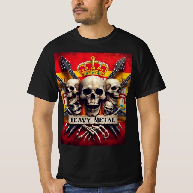 Camiseta Heavy metal español (Frente)