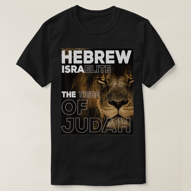 Camiseta Hebraico Israelita A Tribo de Judah (Frente do Design)