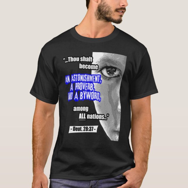 Camiseta Hebraico Israelita Vestuário Judah Proverb Byword  (Frente)