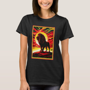 Camiseta Hebraico Israelita YHWH Leão de Judah Yahweh Rasta