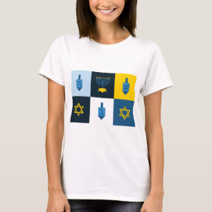 Camiseta hebrew hanukkah colorblock