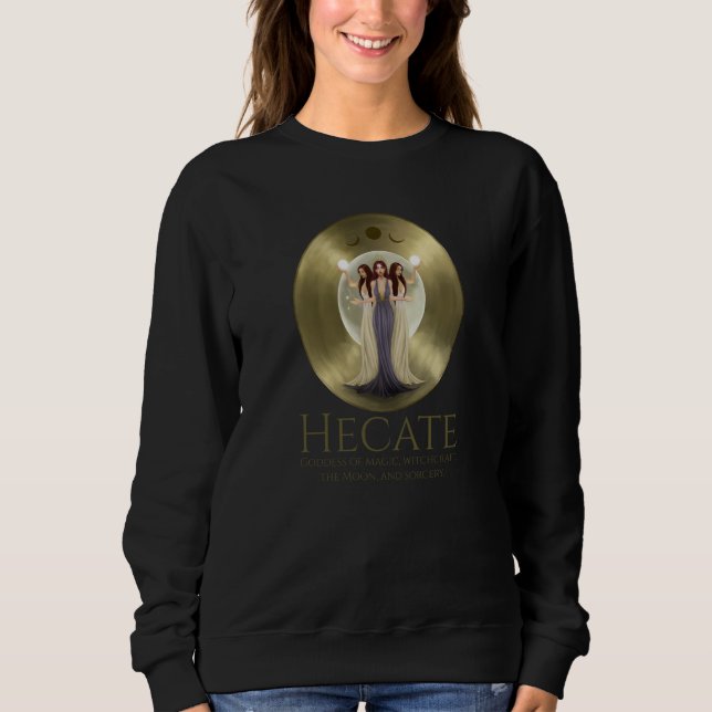 Camiseta Hécate Deusa Da Magia Feitiçaria A Lua E Tão (Frente)