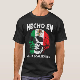 Camiseta Hecho en Aguascalientes México Bandeira mexicana A