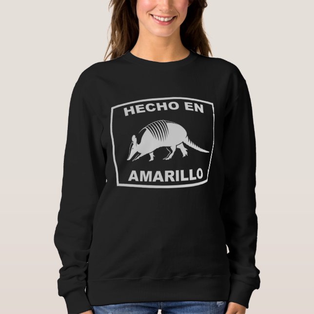 Camiseta Hecho en Amarillo Texas Armadillo Southern State T (Frente)