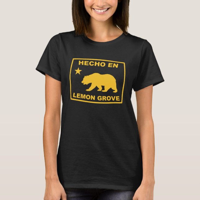 Camiseta Hecho en Lemon Grove California — Pacífico C (Frente)