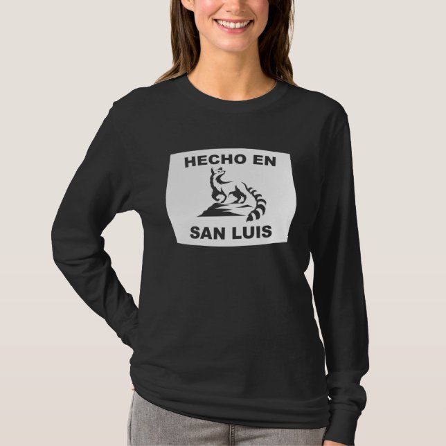 Camiseta Hecho en San Luis Arizona Ringtail State Animal (Frente)