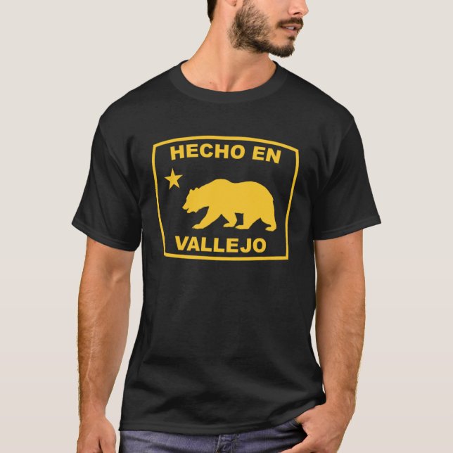 Camiseta Hecho en Vallejo California Republic Pacific Coast (Frente)